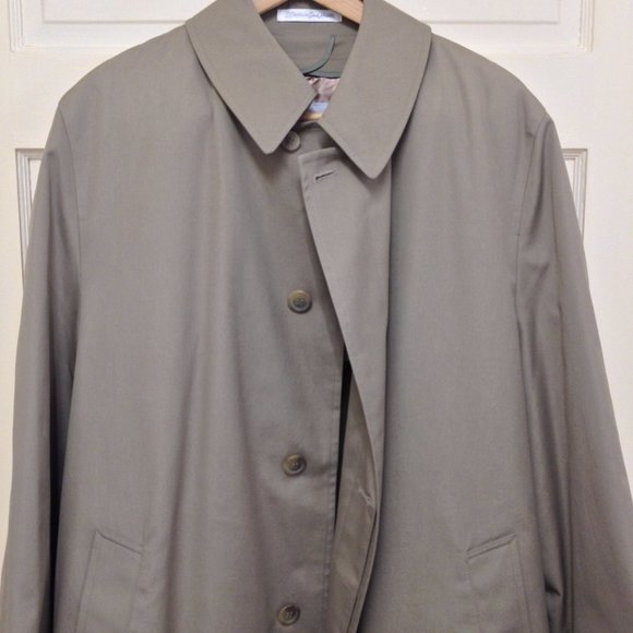 Westchester Classics Vintage 80's Trench Coat Khaki  Mens SZ 44 Long - Picture 1 of 12